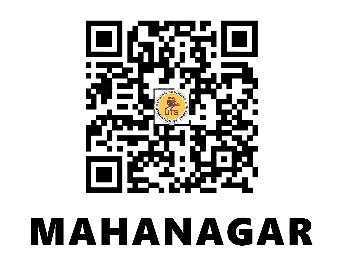 UTS QR Code for MAHANAGAR - MANG - NF (WEST BENGAL)